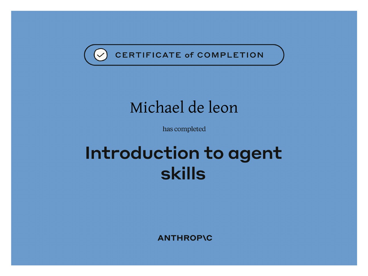Introduction to Agent Skills Certificate