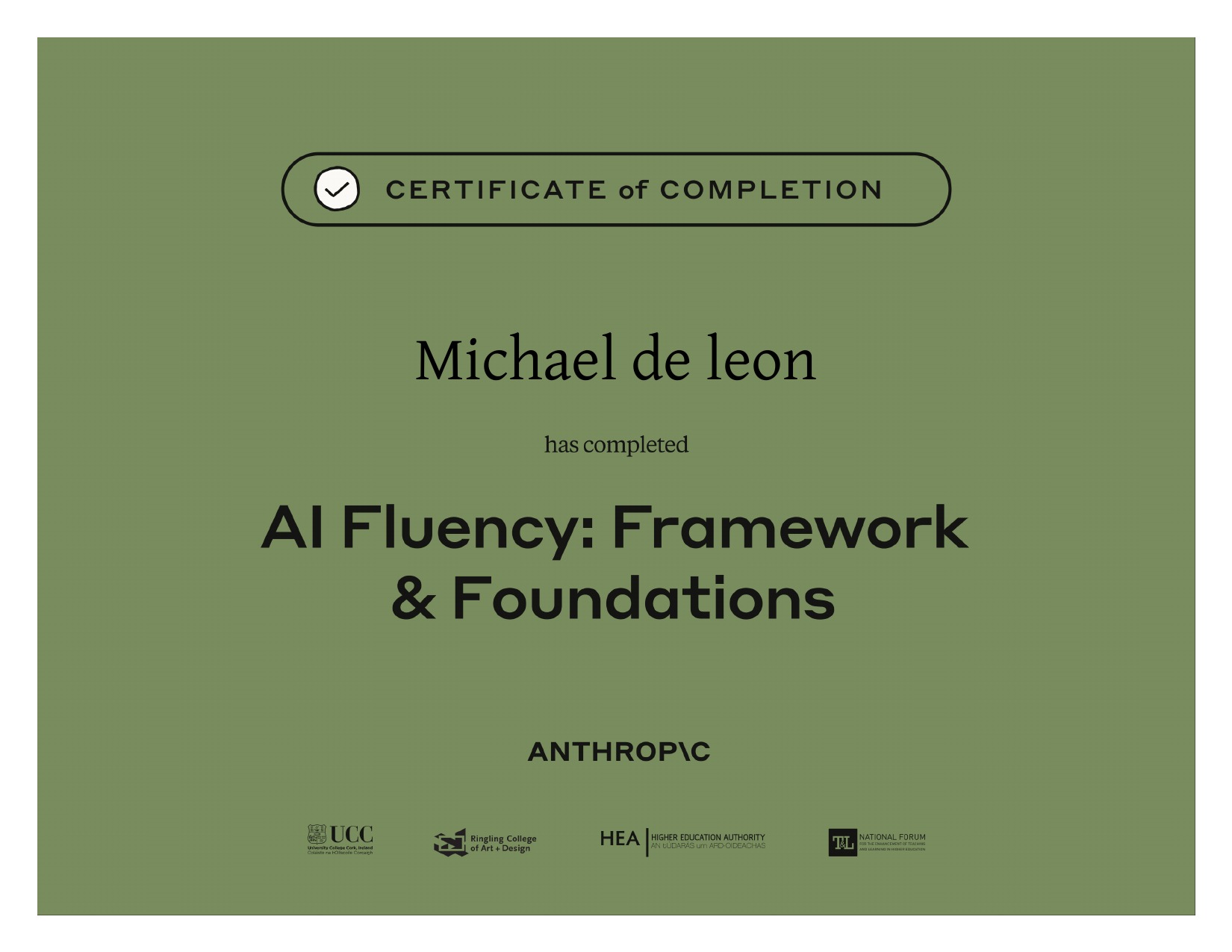 AI Fluency Certificate